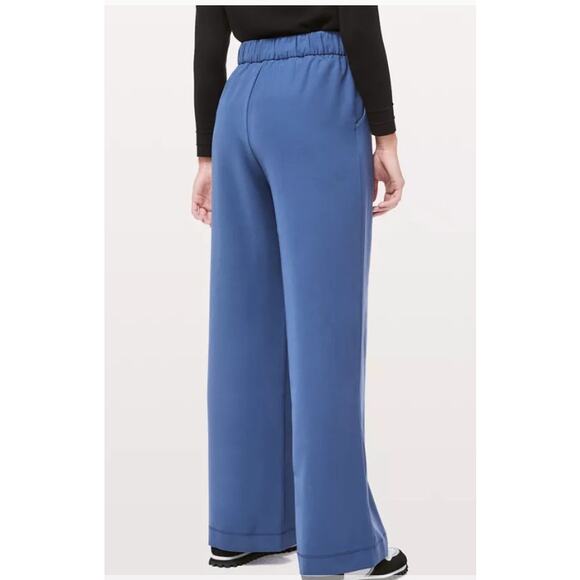 EUC Lululemon Noir Career Wide Leg tie Waist black pant sz: 12 - Picture 16 of 16